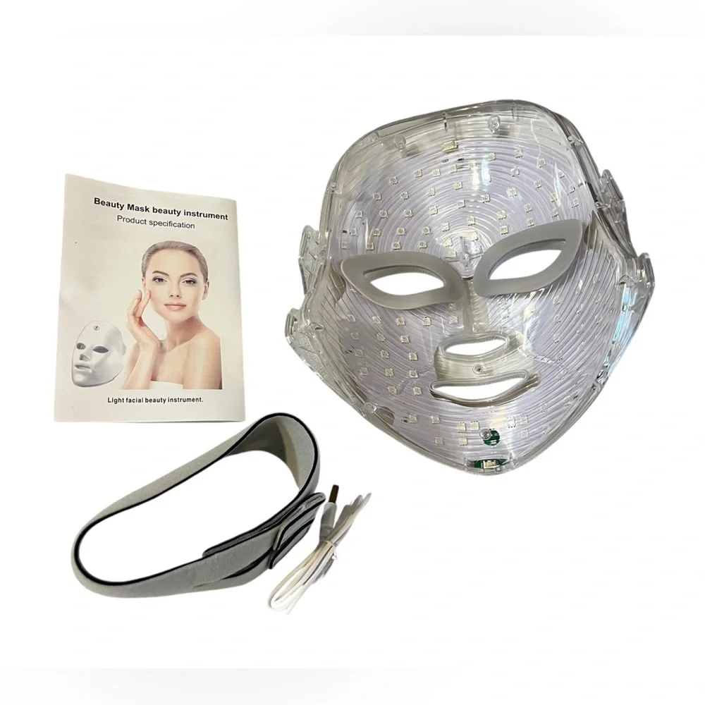 LED Facial Therapy Mask for Women - White
